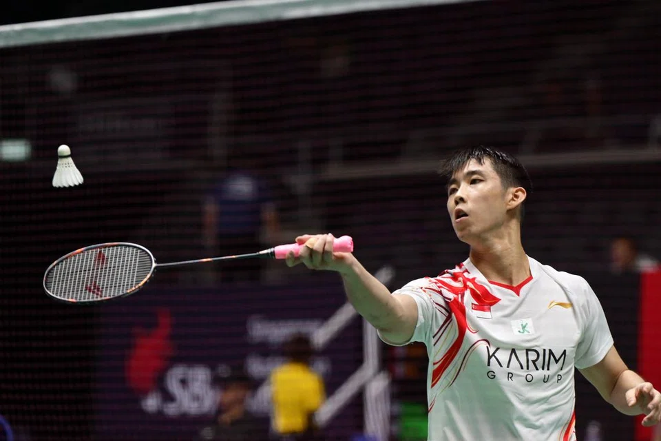 Players in action at the Singapore Badminton Open at Singapore Indoor Stadium