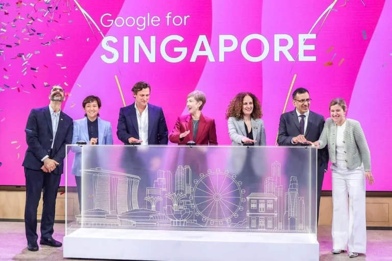 Google office in Singapore with hiring notice for AI security centre