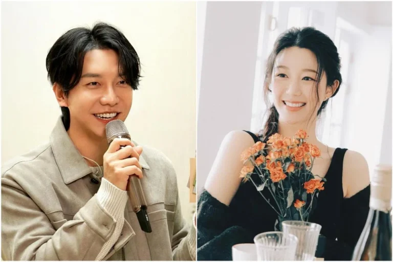 South Korean actor Lee Seung-gi and actress Lee Da-in at a public event
