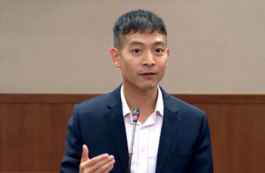 Singapore Parliament during Budget 2026 debate on fiscal surplus and AI strategy