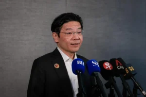 Singapore Prime Minister Lawrence Wong during his official visit to Tokyo for the 60th anniversary of ties with Japan